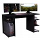 MESA GAMER PARA COMPUTADOR MDP C/ ESTANTE - PRETA