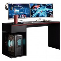 MESA GAMER PARA COMPUTADOR MDP MOVELOVE C/ GAVETA - PRETA