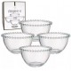 CONJUNTO 4 TIGELAS BOWLS 7CM BOLINHAS EM CRISTAL