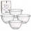 KIT 4 TIGELAS BOWLS 7CM BOLINHAS CRYSTAL LUX