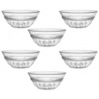 KIT 6 TIGELAS BOWL 240ML DALIA DE VIDRO