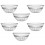 KIT 6 TIGELAS BOWL 240ML LUX ELLEGANCE DE VIDRO