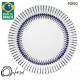 JOGO DE PRATOS 12 PEÇAS OXFORD RASO E FUNDO - AZUL