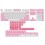 JOGO DE TECLAS AKKO PARA TECLADO LOW 155 PEÇAS - ROSA