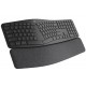 TECLADO SEM FIO LOGITECH BLUETOOTH DIVIDIDO C/ SUPORTE DESCANSO PULSO USB