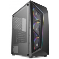 GABINETE GAMER PICHAU MID TOWER LATERAL VIDRO - PRETO