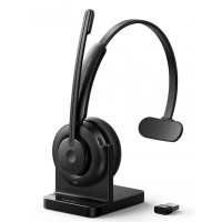 FONE DE OUVIDO HEADSET SEM FIO ANKERWORK BLUETOOTH C/ CANCELAMENTO DE RUIDO USB