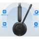 FONE DE OUVIDO HEADSET SEM FIO ANKERWORK BLUETOOTH C/ CANCELAMENTO DE RUIDO USB