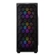 GABINETE GAMER MID TOWER LATERAL VIDRO MANCER C/ 3 FANS - PRETO