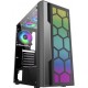 GABINETE GAMER K MEX MID TOWER LATERAL VIDRO C/ RGB - PRETO