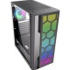 GABINETE GAMER K MEX MID TOWER LATERAL VIDRO C/ RGB - PRETO