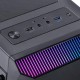 GABINETE GAMER VINIK MID TOWER LATERAL VIDRO C/ LED RGB - PRETO