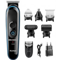 BARBEADOR ELETRICO APARADOR DE PELOS KEMEI C/ 5 PONTEIRAS BIVOLT