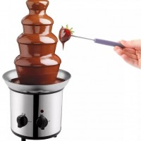 MAQUINA DE CHOCOLATE QUENTE FONTE CASCATA 170W 4 ANDARES 110V - INOX