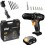 FURADEIRA E PARAFUSADEIRA IMPACTO 3.8 A BATERIA WAP C/ MALETA KIT BROCAS E BITS BIVOLT