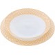 APARELHO DE JANTAR 20 PEÇAS FRATELLI PORCELANA - BRANCO E DOURADO