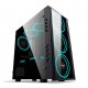 GABINETE GAMER GO ATX LATERAL ACRILICO C/ LED - PRETO