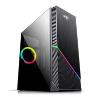 GABINETE GAMER ATX AIGO MID TOWER C/ LATERAL ACRILICO - PRETO