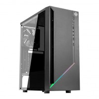 GABINETE GAMER ATX TGT MID TOWER RGB C/ 3 FANS LATERAL ACRILICO - PRETO