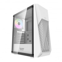 GABINETE GAMER ATX AIGO MID TOWER RGB C/ 3 FANS LATERAL VIDRO - BRANCO