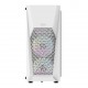 GABINETE GAMER ATX AIGO MID TOWER RGB C/ 3 FANS LATERAL VIDRO - BRANCO