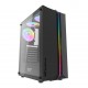 GABINETE GAMER ATX AIGO MID TOWER RGB C/ 3 FANS LATERAL VIDRO - PRETO