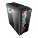 GABINETE GAMER ATX AIGO MID TOWER C/ LATERAL ACRILICO - PRETO