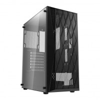 GABINETE GAMER ATX AIGO MID TOWER C/ LATERAL VIDRO - PRETO