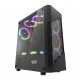 GABINETE GAMER ATX AIGO MID TOWER C/ LATERAL ACRILICO - PRETO