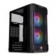 GABINETE GAMER ATX TGT MID TOWER C/ 2 FANS LATERAL VIDRO - PRETO