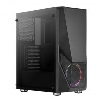 GABINETE GAMER ATX AEROCOOL MID TOWER C/ LATERAL VIDRO - PRETO