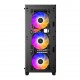 GABINETE GAMER ATX DEEPCOOL MID TOWER C/ 4 FANS LATERAL VIDRO - PRETO