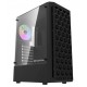GABINETE GAMER ATX AIGO MID TOWER C/ 4 FANS LATERAL VIDRO - PRETO
