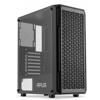 GABINETE GAMER ATX PIX MID TOWER C/ 3 FANS LATERAL VIDRO - PRETO