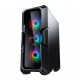 GABINETE GAMER ATX COUGAR MID TOWER RGB C/ 3 FANS LATERAL VIDRO - PRETO