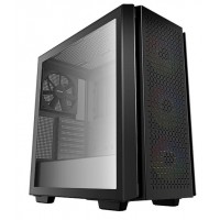 GABINETE GAMER ATX DEEPCOOL MID TOWER RGB C/ 4 FANS LATERAL VIDRO - PRETO