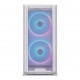 GABINETE GAMER ATX LIAN MID TOWER RGB C/ 2 FANS LATERAL VIDRO - BRANCO