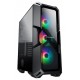 GABINETE GAMER ATX COUGAR MID TOWER RGB C/ 3 FANS LATERAL VIDRO - PRETO