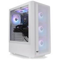 GABINETE GAMER ATX THERMALTAKE MID TOWER C/ 3 FANS LATERAL VIDRO - BRANCO