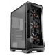 GABINETE GAMER ATX MID TOWER C/ LATERAL VIDRO E FONTE MANCER 600W - PRETO