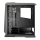 GABINETE GAMER ATX MID TOWER RGB C/ LATERAL VIDRO - CINZA E PRETO