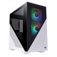 GABINETE GAMER ATX THERMALTAKE MINI TOWER C/ 2 FANS LATERAL VIDRO - BRANCO E PRETO