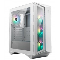 GABINETE GAMER ATX MSI MID TOWER RGB C/ 4 FANS LATERAL VIDRO - BRANCO