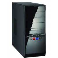 GABINETE BLACL PLATINUM 4 BAIAS C/ USB 2.0 E AUDIO HD