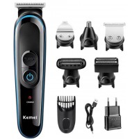 BARBEADOR ELETRICO SEM FIO KEMEI 5 EM 1 C/ 5 POSI&Ccedil;&Otilde;ES