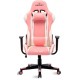 CADEIRA GAMER GIRATORIA HEALER RECLINAVEL C/ APOIO BRAÇOS - ROSA