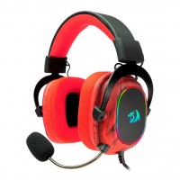 HEADSET GAMER REDRAGON RGB 7.1 C/ USB - PRETO E VERMELHO