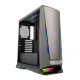GABINETE GAMER ATX MID TOWER RGB C/ LATERAL VIDRO - CINZA E PRETO