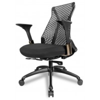 CADEIRA OFFICE DALIA RECLINAVEL C/ APOIO BRA&Ccedil;OS - PRETA