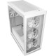 GABINETE GAMER ATX MID TOWER C/ LATERAL E FRONTAL VIDRO 3 FANS RGB - BRANCO